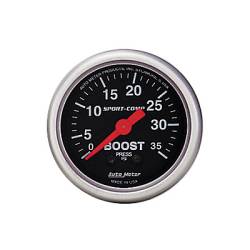 Auto Meter - Auto Meter Sport-Comp Boost Gauge (Universal)