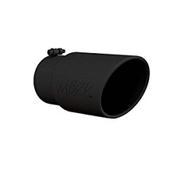 MBRP - MBRP Universal 6" Angled Rolled Exhaust Tip , 5" Inlet, 6" Outlet (Black Coated)