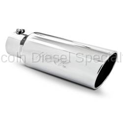 MBRP - MBRP Universal 6" Rolled End T304  Exhaust Tip (4" Inlet 6 " Outlet)