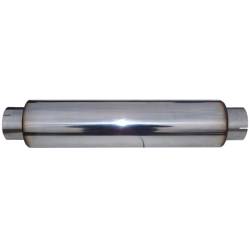 MBRP - MBRP Universal Muffler 4' Inlet 4" Outlet 24" Body,T304 Stainless, 30" Overall Length