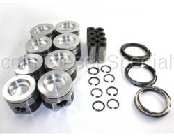 Mahle Motorsport - MAHLE Motorsports Performance Cast Pistons Kit ,.020 16.5CR w/.075 Pockets (Delipped with Machine Valve Reliefs) 2001-2016