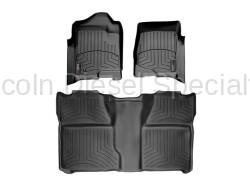 WeatherTech - WeatherTech Duramax Crew Cab Front & Rear Laser Measured Floor Liners (Black) 2007.5-2014