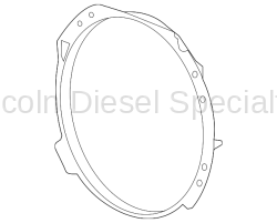 GM - GM OEM Cooling Fan Center Shroud (2015-2016)