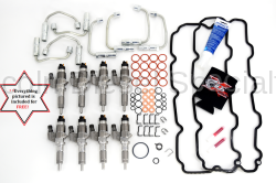 South Bend Clutch - 2001-2004 OEM Genuine BOSCH® Reman LB7 Fuel Injectors with Install Kit