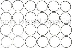 Mahle - Mahle Original Piston Ring Set Std. (Complete Set 8) 2011-2016