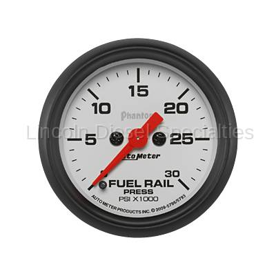 Auto Meter - Auto Meter Phantom Series Fuel Rail Pressure Gauge