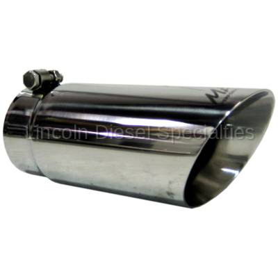 MBRP - MBRP Universal  4" Dual Wall Angled T304 Exhaust Tip (3.5" Inlet, 4"Outlet)