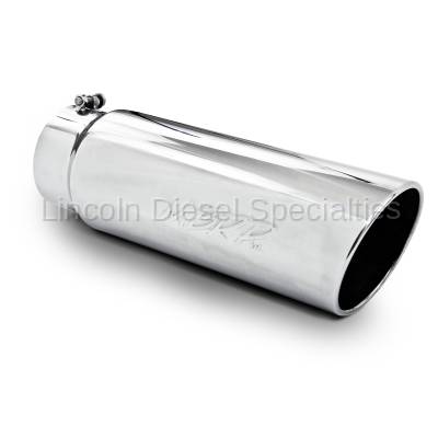 MBRP - MBRP Universal Tip 6" Angled Rolled End T304 Exhaust Tip ( 5"Inlet, 6"Outlet )