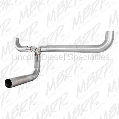 MBRP - MBRP SMOKERS™ Universal  Installer Series 4" Dual "T" Pipe Kit Aluminized Steel 