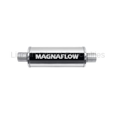 Magnaflow - Magnaflow Universal 24" Stainless Steel Muffler  4" Inlet 4" Outlet, 24" Length , Satin Finish