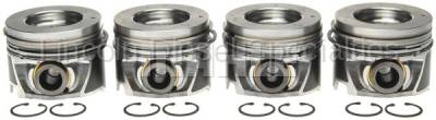 Mahle - MAHLE Duramax Right Bank Pistons w/ Rings .020 (Set of 4) (2006-2010)
