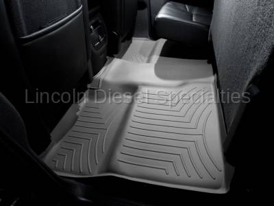 WeatherTech - WeatherTech Duramax 2nd Row Only Floor Liner with Full Underseat Coverage (Grey) 2007.5-2014