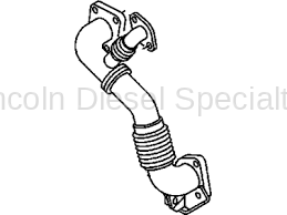 GM - GM LMM Passenger Side Up-Pipe with Provision (2007.5-2010)