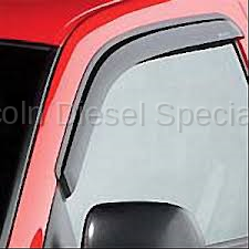 GM - GM Accessories Window Weather Deflectors in Smoke Black ,Front Driver & Passenger Side (2001-2007)