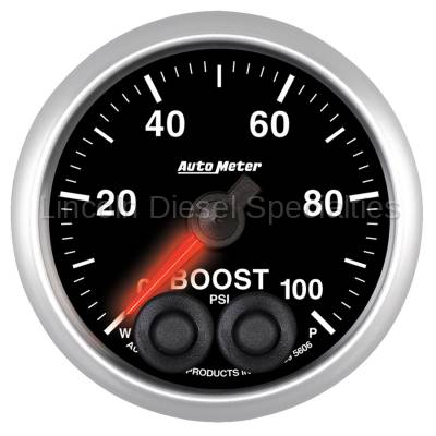 Auto Meter - Auto Meter Elite Series 2-1/16" Boost, 0-100 PSI, Stepper Motor (Universal)