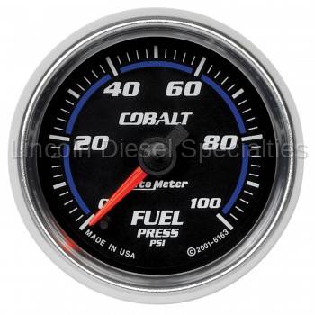 Auto Meter - Auto Meter Cobalt Series 2-1/16" Fuel Pressure, Stepper Motor, 0-100 PSI (Universal)