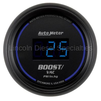 Auto Meter - Auto Meter Colbolt Digital Series, 2-1/16" Boost/Vacuum, 30 IN HG/30 PSI (Universal)