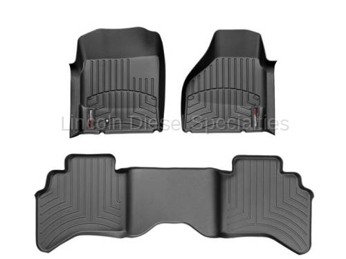 WeatherTech - WeatherTech Dodge/Ram Front & 2nd Row Set,  Laser Measured Floor Liners (Black) 2003-2009