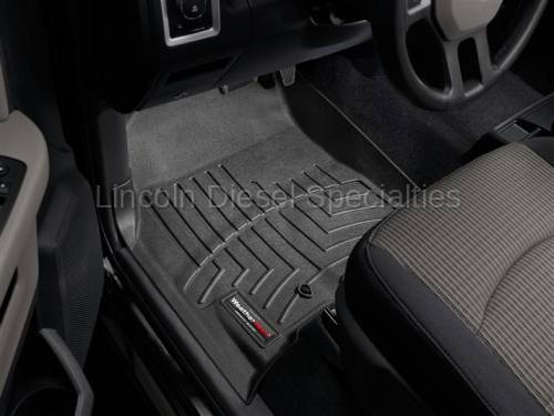 WeatherTech - WeatherTech Dodge/Ram Front Driver & Passenger, Crew/Mega Cab  Laser Measured Floor Liners (Black) 2010-2012