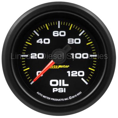 Auto Meter - Auto Meter Extreme Environment Series, 2 1/16" Gauge, Oil Pressure 120PSI, Stepper Motor w/Warning  (Universal)