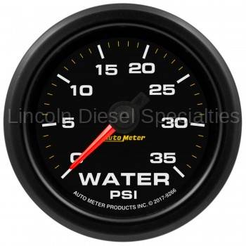Auto Meter - Auto Meter Extreme Environment Series, 2 1/16", Gauge, Water Pressure. 35 PSI, Stepper Motor w/Warning (Universal)