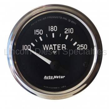 Auto Meter - Auto Meter Cobra Series 2-1/16" Water Temperature, 100-250 °F (Universal)