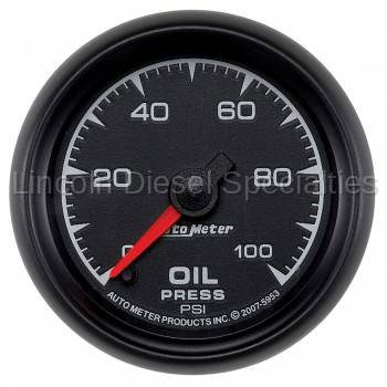 Auto Meter - Auto Meter  ES Series, 2 1/16" Gauge, Oil Pressure 0-100 PSI, Stepper Motor (Universal)