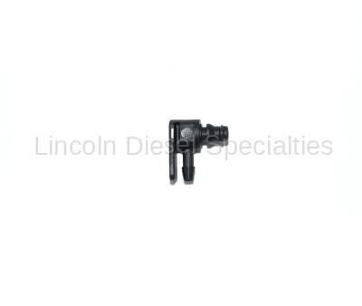 Lincoln Diesel Specialities - OEM Fuel Return Line 90 Degree "L" Fitting (2004.5-2010)