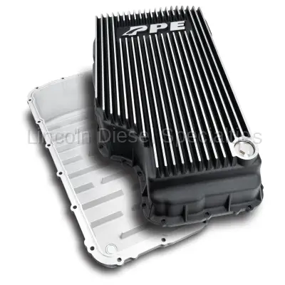PPE - PPE HEAVY DUTY CAST ALUMINUM DEEP TRANSMISSION PAN-Brushed-(20-22) FORD 6.7L POWERSTROKE
