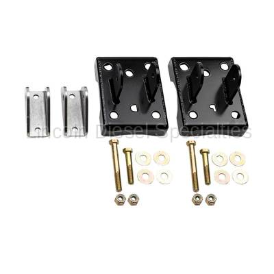 Wehrli Custom Fabrication - 2011-2019 Duramax Traction Bar Brackets & Hardware Install Kit