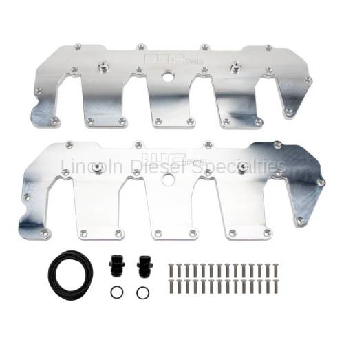 Wehrli Custom Fabrication - WCF- LML Duramax Billet Upper Valve Cover Set