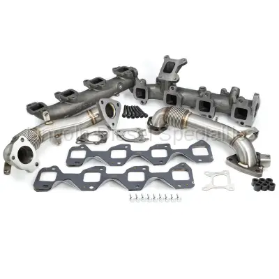PPE - PPE 116112500 Duramax L5P High-Flow Exhaust Manifolds With Up-Pipes (2017-2023)