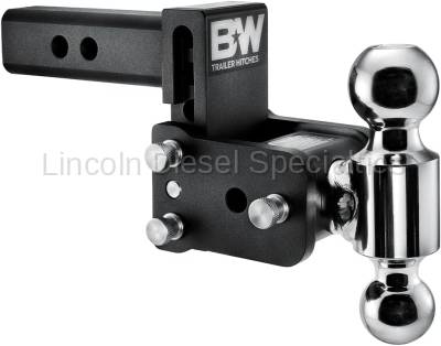 B & W Hitches - B&W Tow & Stow (2")  3" Drop or 3.5" Rise, Dual Ball 2" x 2 5/16" Hitch (Universal)