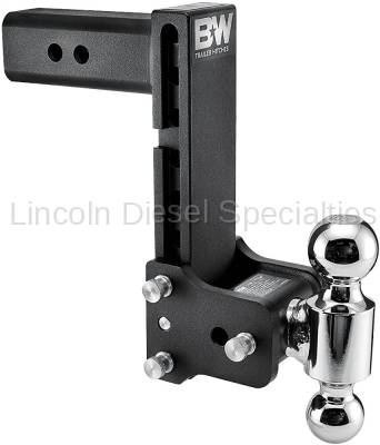 B & W Hitches - B&W Tow & Stow Receiver Hitch (2.5"), Dual Ball (2" & 2-5/16"), 8.5" Drop 9" Rise (Universal)