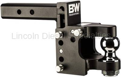 B & W Hitches - B&W Tow and Stow Pintle Hitch 2" Shank 2" Ball, 8.5" Drop 4.5" Rise (Universal)