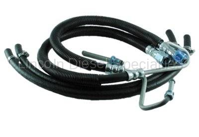 Borgeson Steering - BORGESON Dodge Cummins Diesel Power Steering Hose Kit (1997-2002)