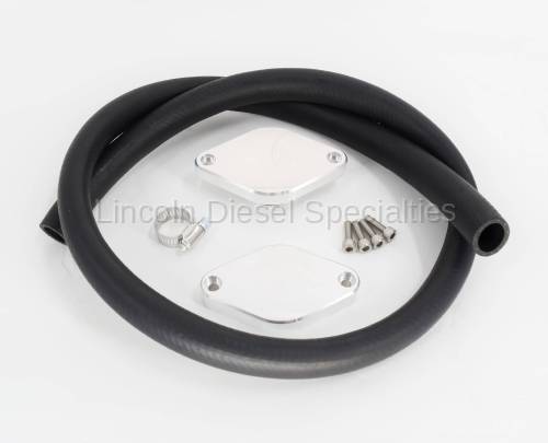 Lincoln Diesel Specialities - PCV Reroute Kit with Resonator Plug (2012-2016)