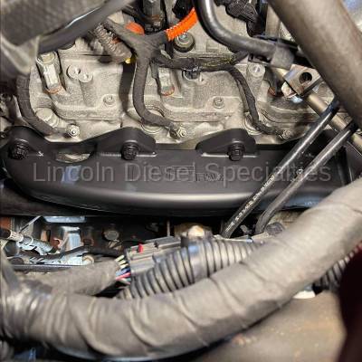 Wehrli Custom Fabrication - Wehrli Custom LB7 Duramax Billet Exhaust Manifold & 2" Stainless Up Pipe Kit (2001-2004)