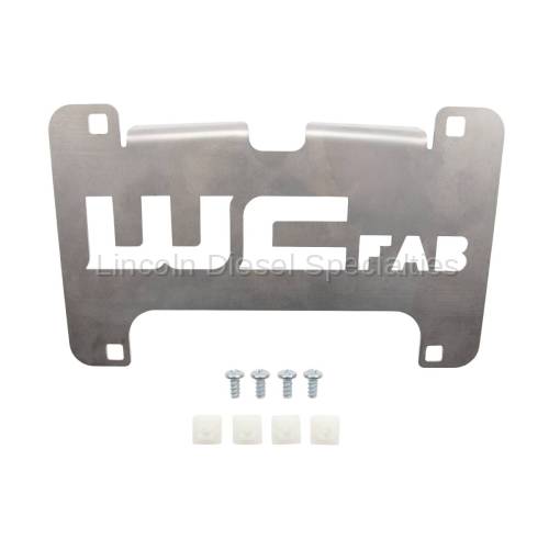 Wehrli Custom Fabrication - 2015-2019 Chevrolet Silverado 2500/3500HD Lower Valance Filler Panel Front License Plate Mount