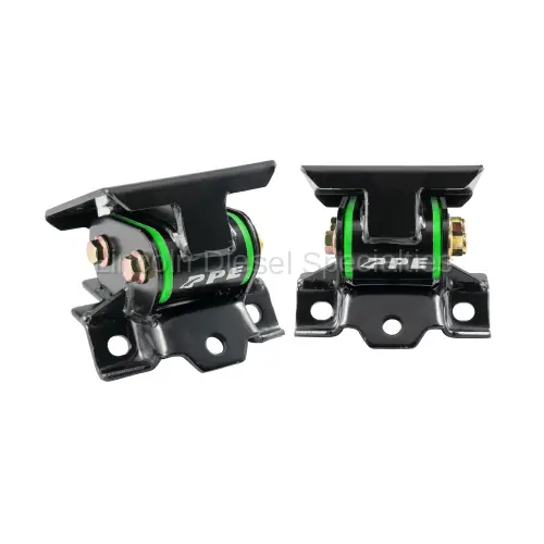 PPE - PPE GM 6.6L Duramax Engine Mount Kit with Silicone Bushings-Green (2011-2016)