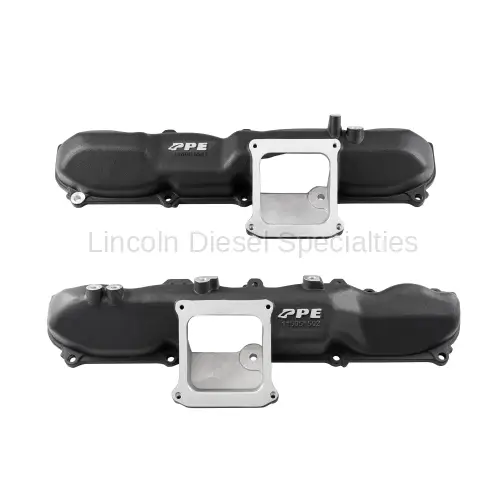PPE - PPE 6.6L GM/Duramax Lower Intake Manifold Kit, Left & Right, Black (2004.5-2010)