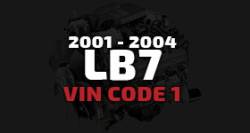 GM Duramax - 2001-2004 LB7 VIN Code 1