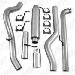 MBRP - MBRP 4" Installer Series Downpipe Back Aluminized Single Exhaust System with Muffler and Tip (2001-2007) - Image 3