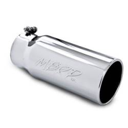 Exhaust - Exhaust Tips - MBRP - MBRP Universal 4" Rolled Straight T304 Exhaust Tip(4" Inlet, 5" Outlet) 