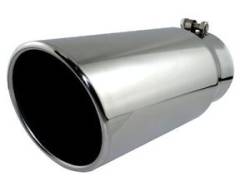 Exhaust - Exhaust Tips - AFE - AFE Mach Force-XP 5" Polished Stainless Steel Exhaust Tip; (4" Inlet, 5" Outlet)