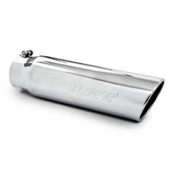 Exhaust  - Exhaust Tips - MBRP - MBRP Universal Tip 5" Angled Rolled End Exhaust Tip, (4" inlet 5"Outlet)**