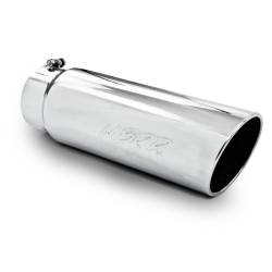 MBRP Universal Tip 6" Angled Rolled End T304 Exhaust Tip ( 5"Inlet, 6"Outlet )