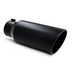 MBRP Universal 7" Rolled End  Black Finish Exhaust Tip (5" Inlet  7" Outlet)