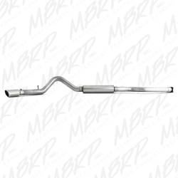 MBRP - MBRP 4" Installer Series CAT Back Single Side Aluminized Exhaust System with Muffler and Tip - Image 2