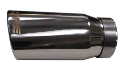 Exhaust - Exhaust Tips - PPE - PPE Performance 4" Chrome Exhaust Tip to 5 inch Angle Polished Stainless 